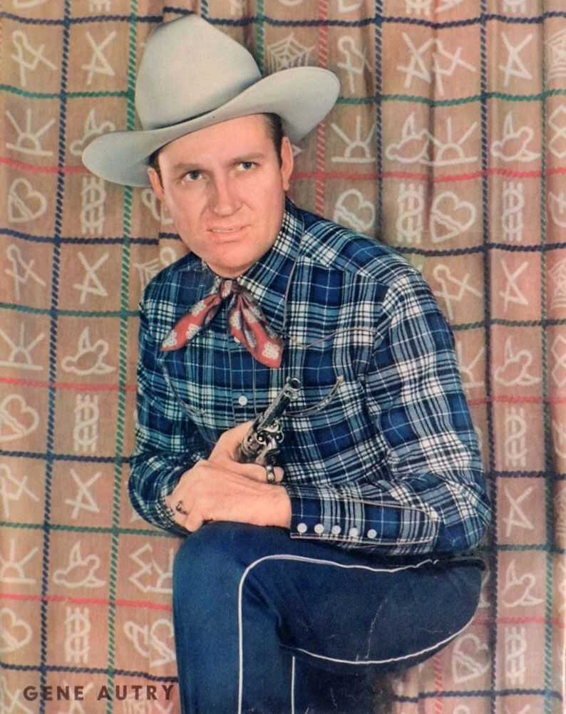 Cowboy Western Actor Gene Autry 1942 Publicity Picture Keychain Print
