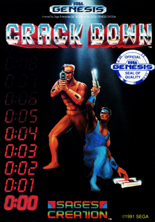 Crack Down (Usa) Genesis Print Poster