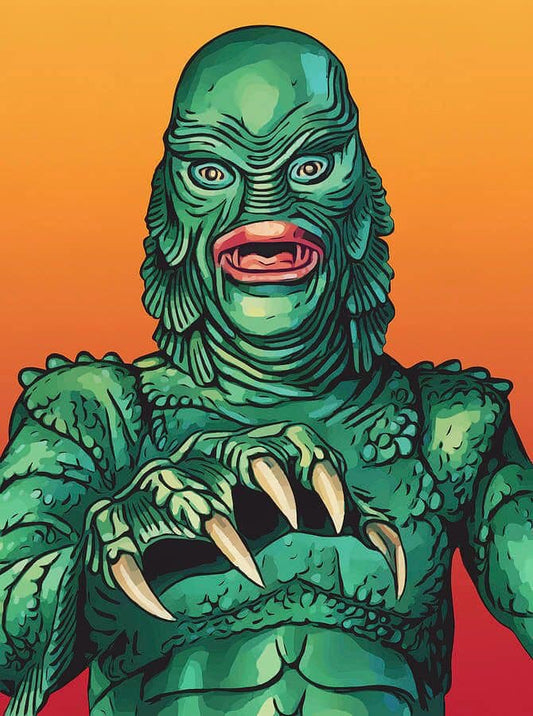 Creature Feature Illustration Print Poster