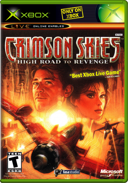 Crimson Skies High Road To Revenge Xbox Print Poster