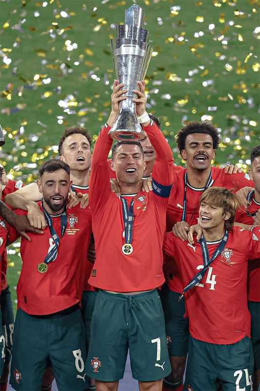 Cristiano Ronaldo Portugal Nations 2025 Champs Fans Jigsaw Puzzle