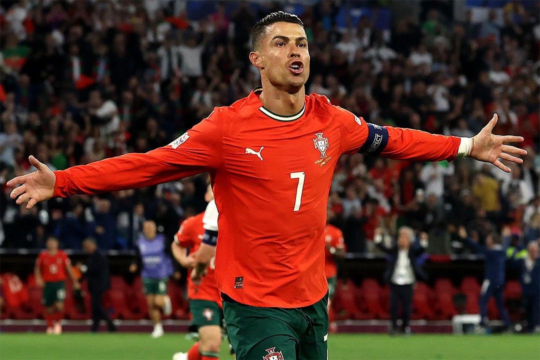 Cristiano Ronaldo Portugal Nations 2025 Champs Goal Jigsaw Puzzle