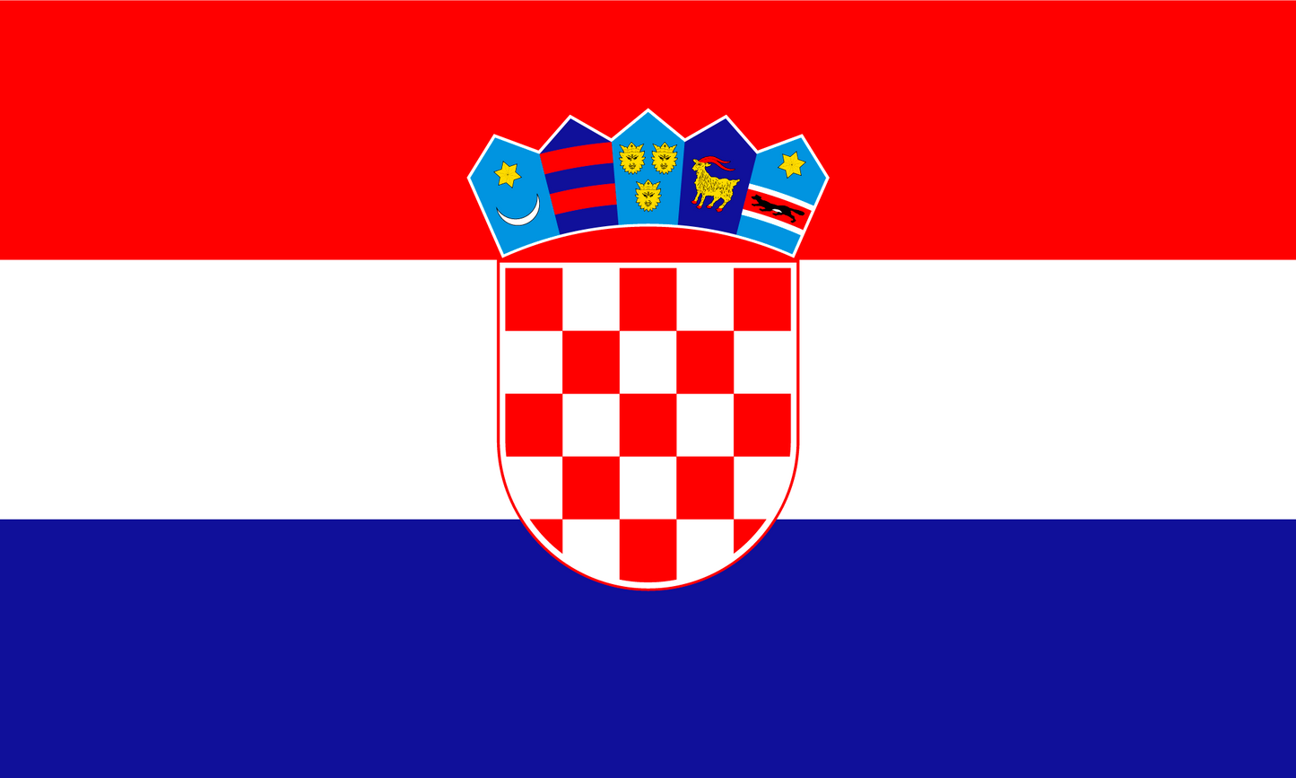 Croatia Flag Print Poster