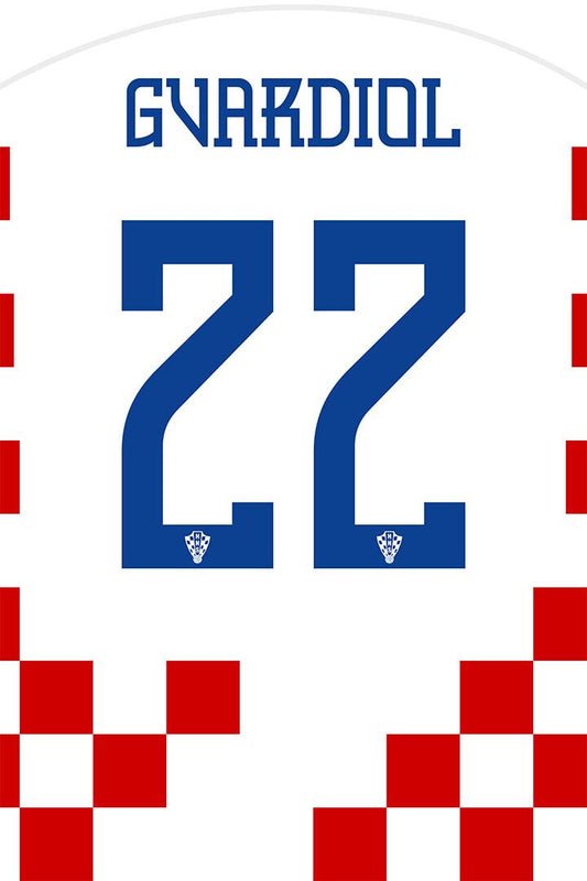Croatia #22 Josko Gvardiol World Soccer Championship Jigsaw Puzzle