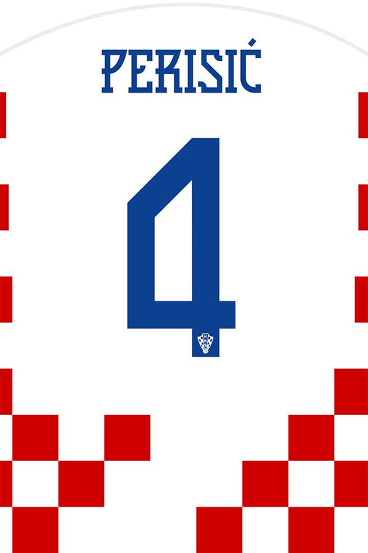 Croatia #4 Ivan Perisic World Soccer Championship Wall Decor Jigsaw Puzzle
