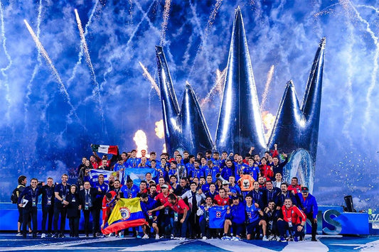 Cruz Azul Mexican Soccer League Champions Trophy Celebrate Fans Jigsaw Puzzle