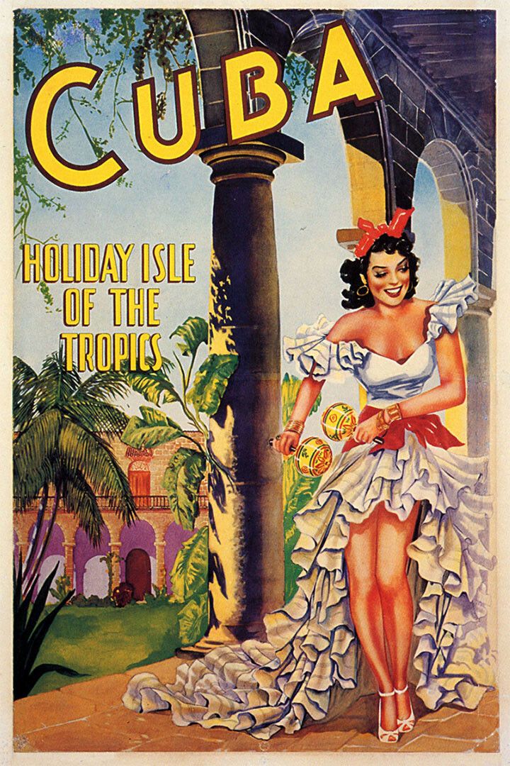 Cuba 1949 Holiday Isle Vacation Vintage Style Travel Jigsaw Puzzle