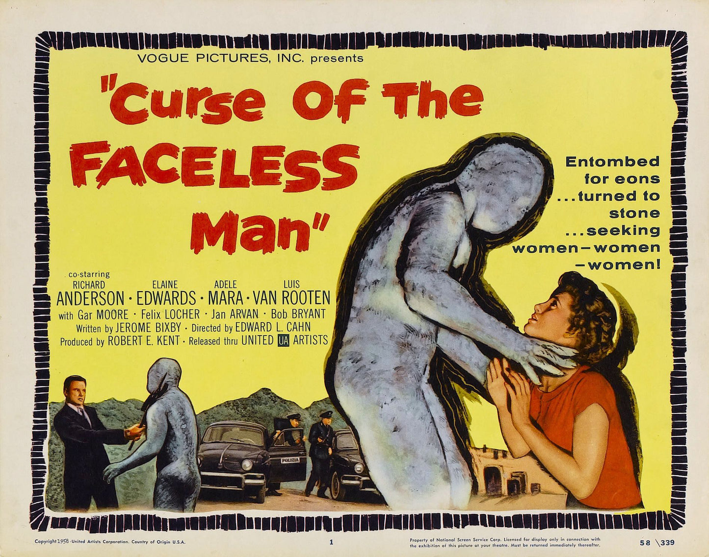 Curse Of Faceless Man 02 Movie Magnet