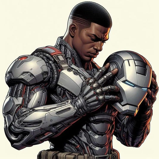 Cyborg Emotional Connection Print Poster
