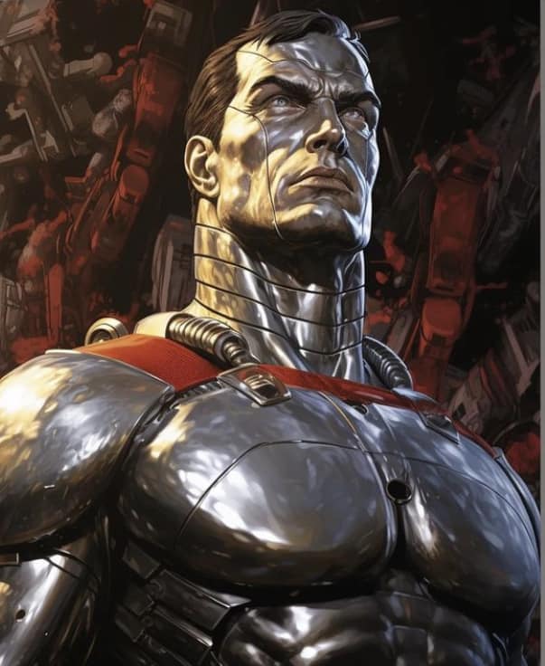 Cyborg Portrait Dramatic Jigsaw Puzzle