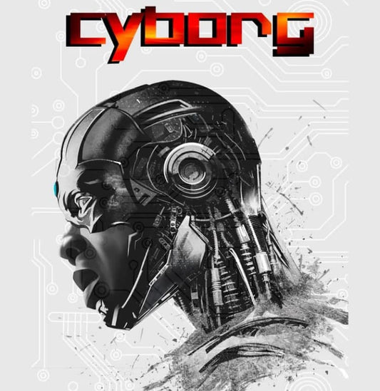 Cyborg Profile Artwork Print Poster