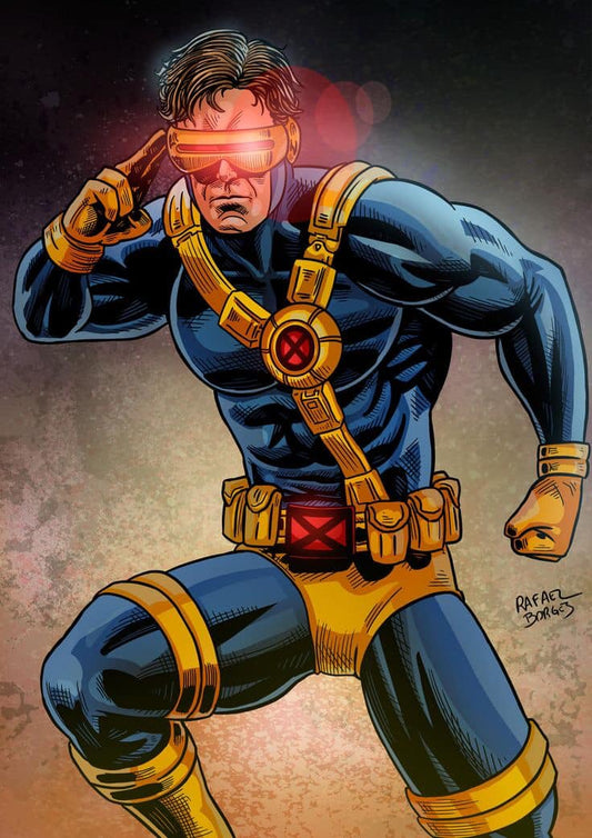 Cyclops Comic Character Action Print Poster