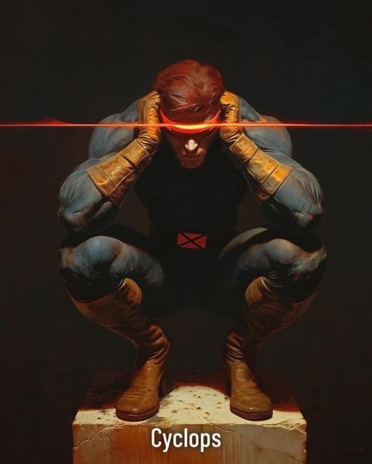 Cyclops Pensive Pose Print Poster