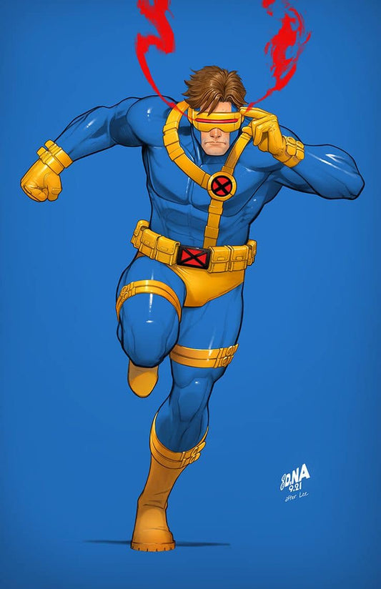 Cyclops Superhero Action Print Poster