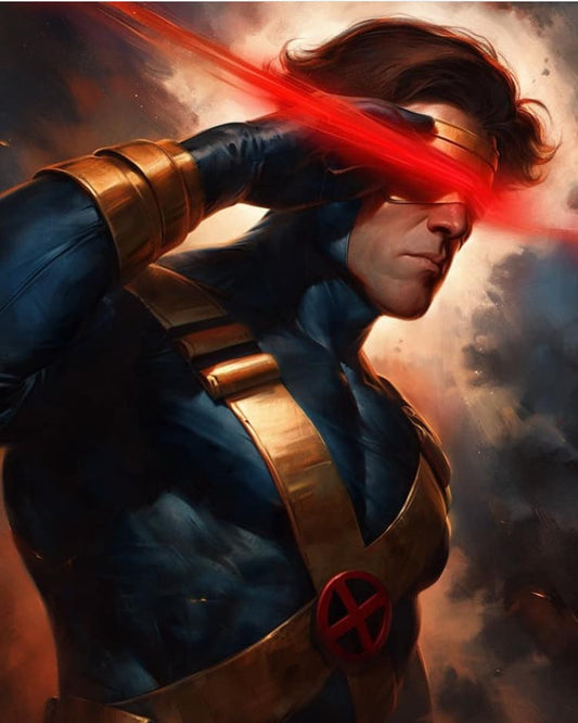 Cyclops Superhero Portrait Print Poster