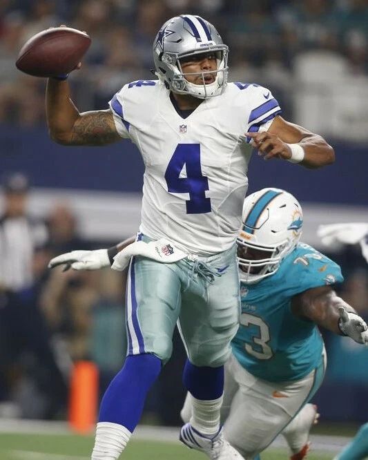 Dak Prescott Keychain Dallas Cowboys Picture Football Nfl Vs Dolphins