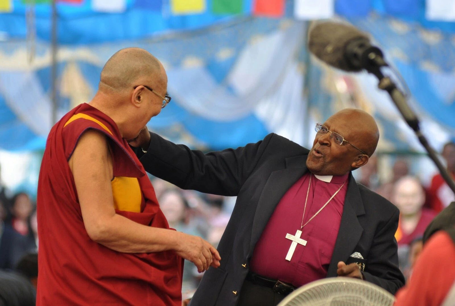 Dalai Lama South African Anglican Cleric Desmond Tutu Poster Photo Print