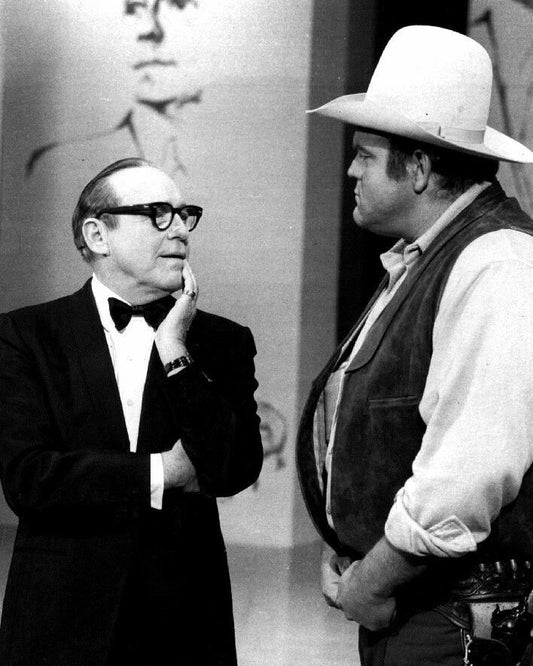 Dan Blocker Hoss Cartwright With Jack Benny Nbc Special Keychain Reprint 8 X 10