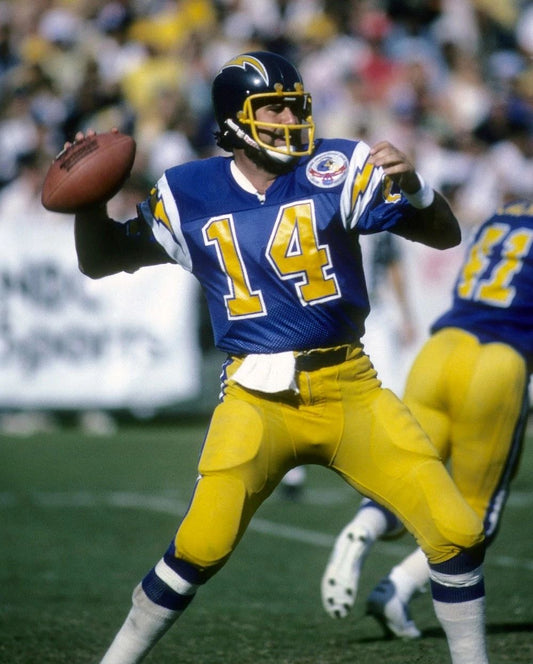 Dan Fouts Magnet San Diego Chargers Picture Nfl Football Blue Jersey