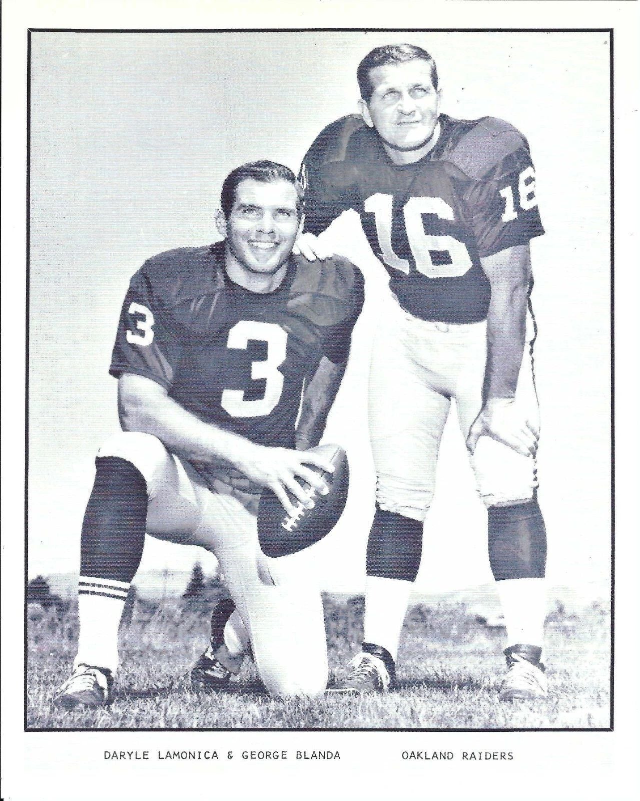 Daryle Lamonica & George Blanda Magnet Oakland Raiders Picture Nfl Football