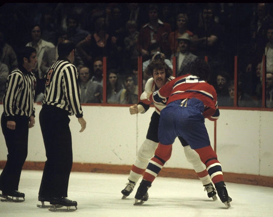 Dave Schultz V Pierre Bouchard Magnet Hockey Philadelphia Flyers Canadiens