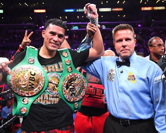 David Benavidez Magnet Boxing Picture With Belts