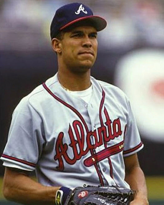 David Justice Photo Atlanta Braves Baseball Picture Mlb Close Up