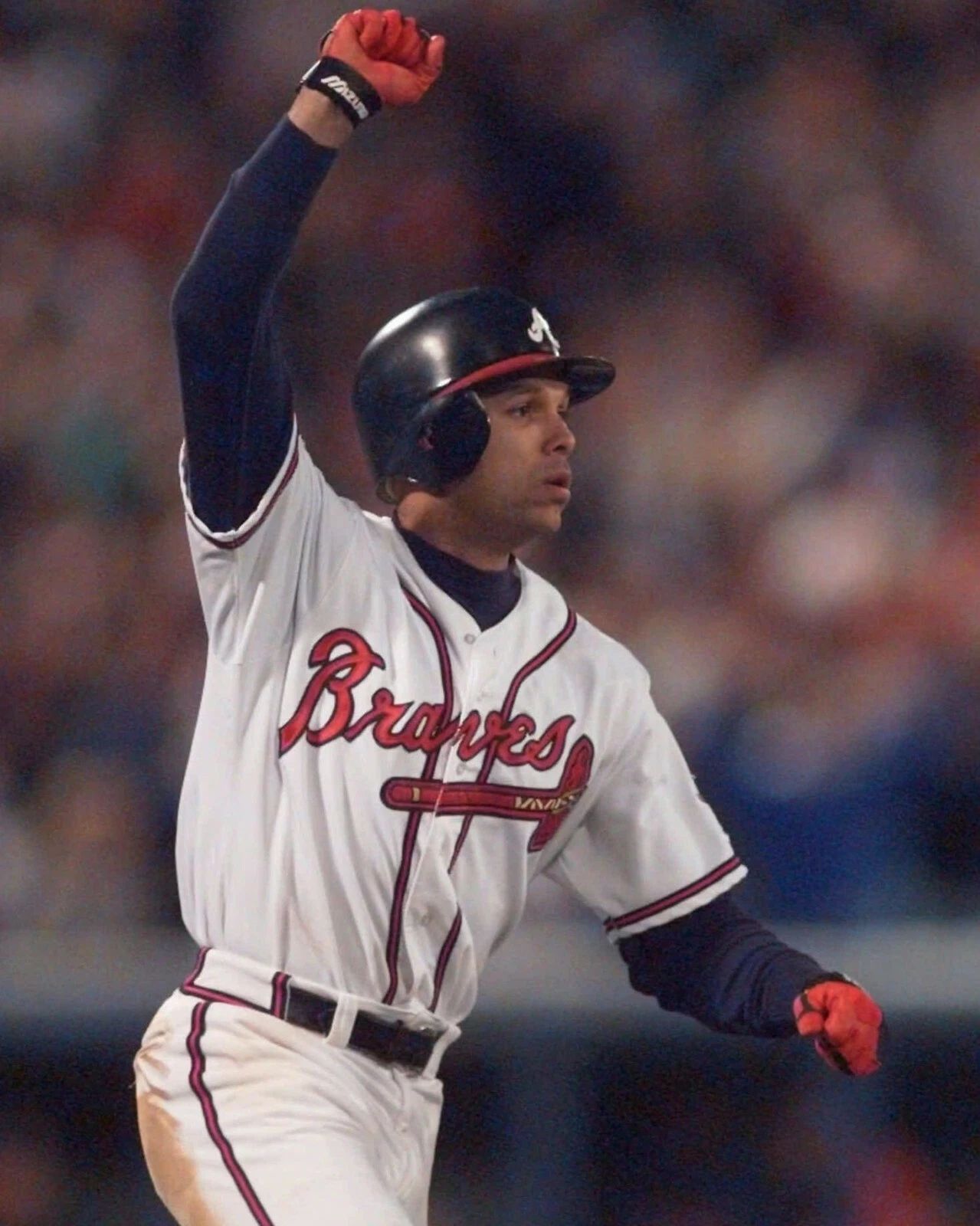 David Justice Photo Atlanta Braves Baseball Picture Mlb Hr Trot