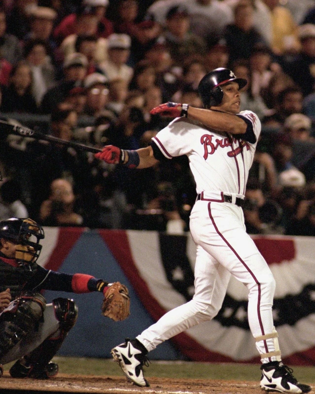 David Justice Magnet Atlanta Braves Baseball Picture Mlb Swinging