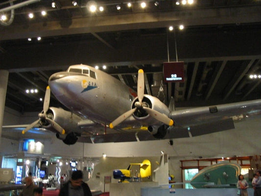 Dc 3 Airplane In The Hong Kong Science Museum Vintage Retro Picture Magnet