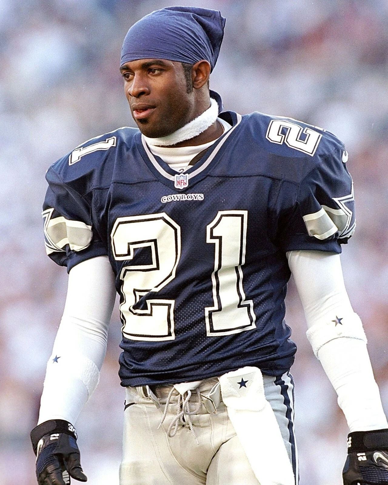 Deion Sanders Photo Dallas Cowboys Nfl Football Close Up 300 Piece Jigsaw Puzzle