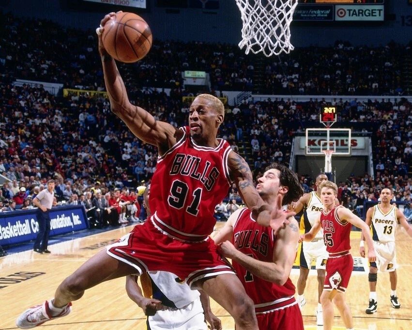 Dennis Rodman Keychain Chicago Bulls Basketball Picture Nba