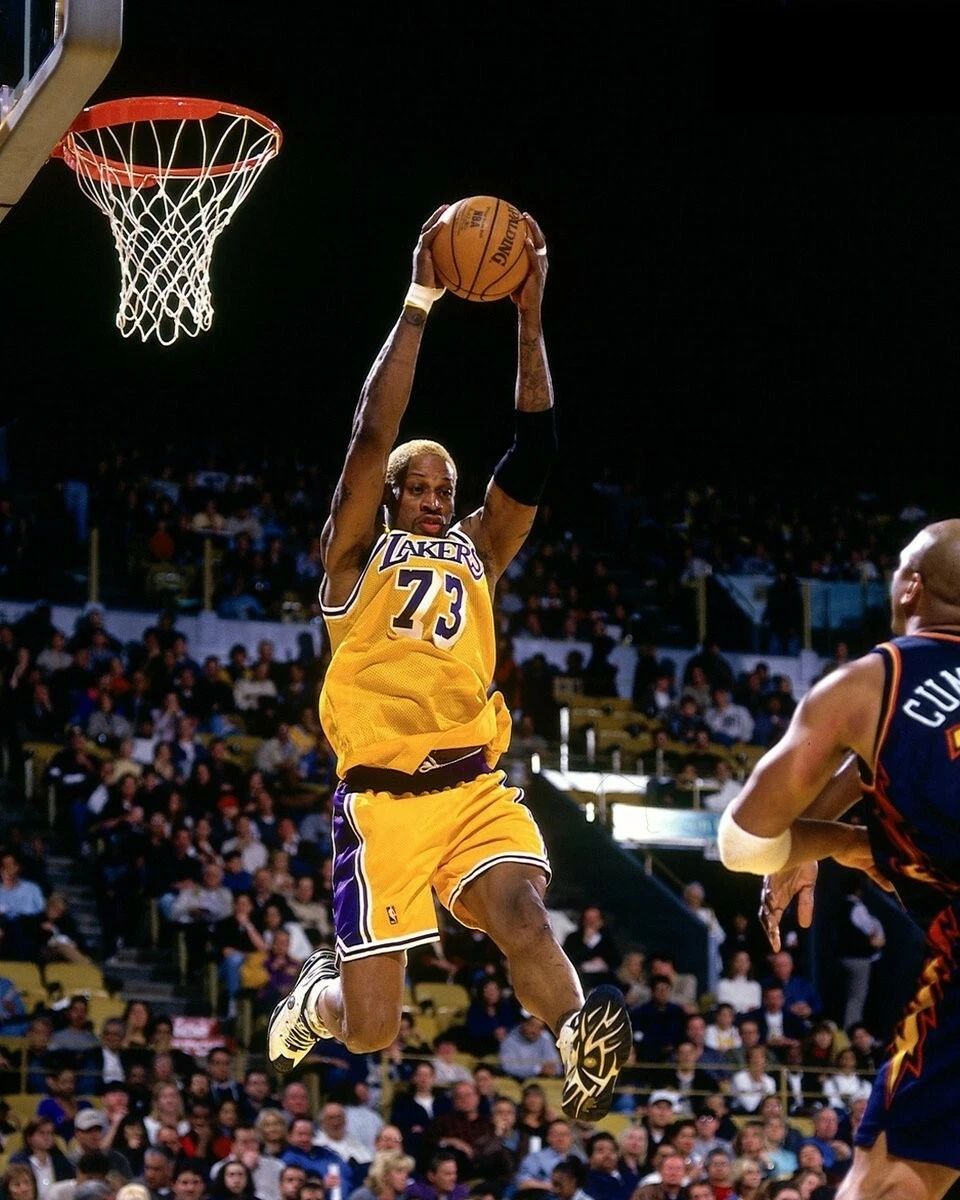 Dennis Rodman Keychain Picture Los Angeles Lakers La Basketball Nba