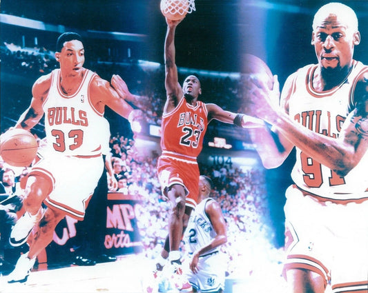 Dennis Rodman & Scottie Pippen Keychain Chicago Bulls Basketball Picture Nba