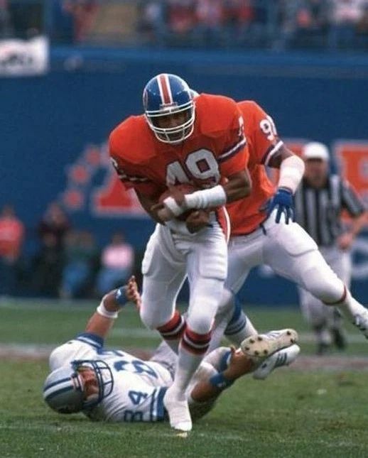 Dennis Smith Keychain Denver Broncos Picture Nfl Football Game Action