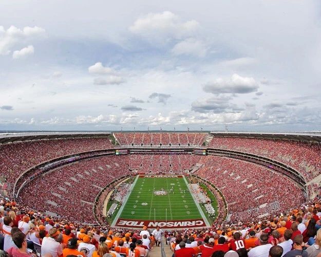 Denny Stadium Glossy Photo Field Print Alabama Crimson Tide Poster