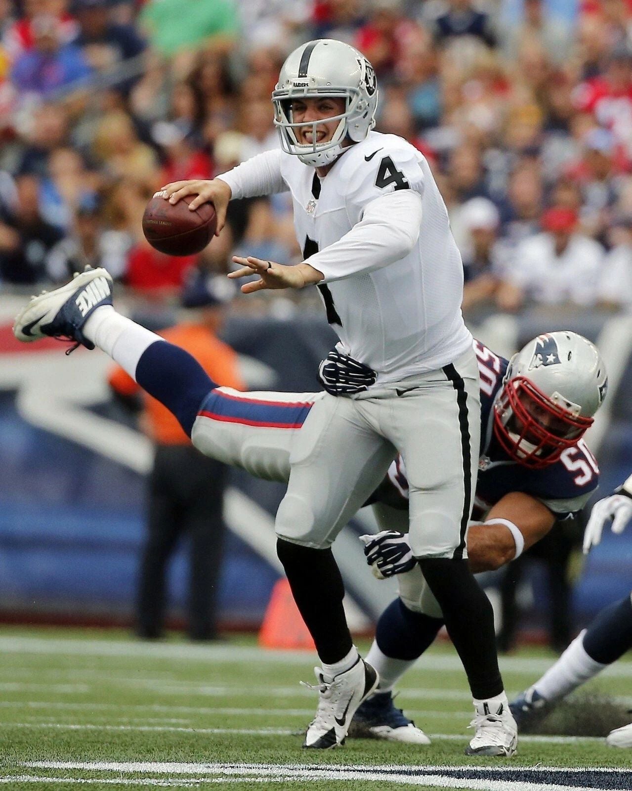 Derek Carr Magnet Oakland Raiders Picture Nfl Football Vs Patriots