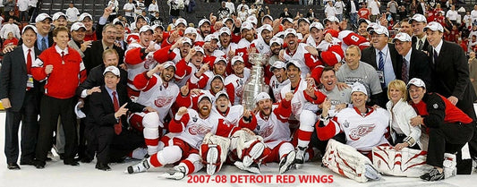 Detroit Red Wings 2007 08 Magnet Hockey Nhl Stanley Cup Champs Wide Border