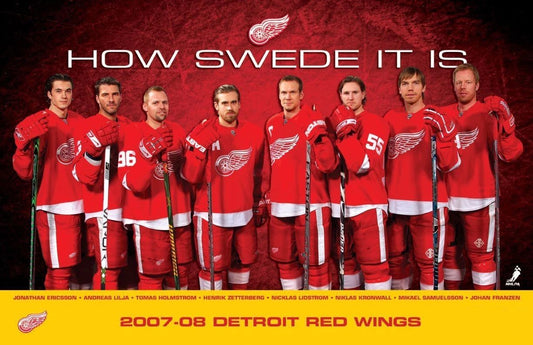 Detroit Red Wings Swedes Magnet Hockey Picture Nhl 2007