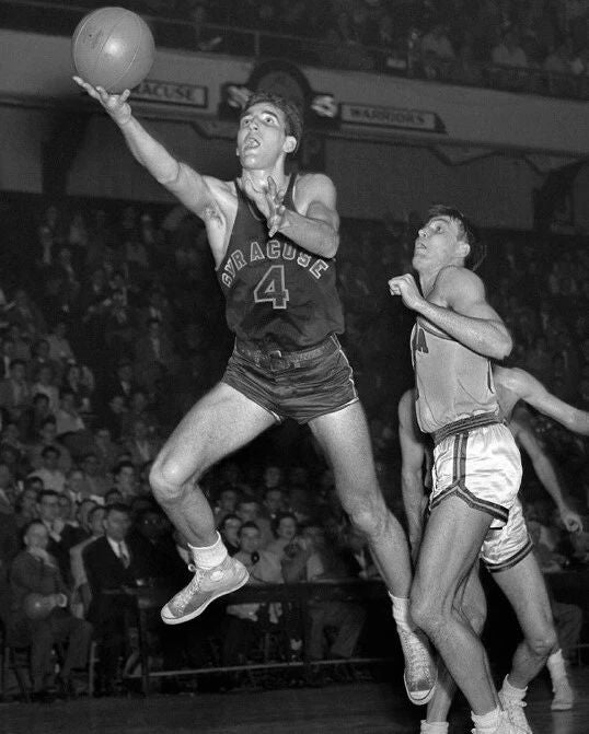 Dolph Schayes Magnet Syracuse Nationals Nats Basketball Nba Lay Up