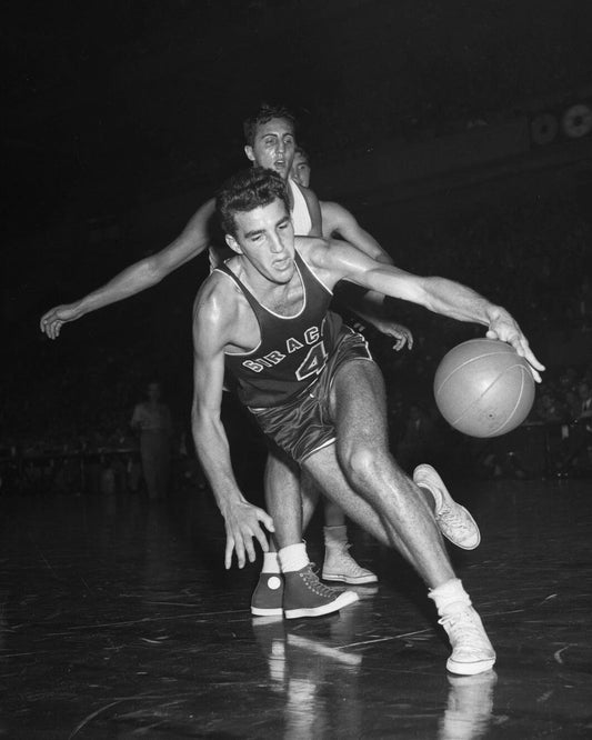 Dolph Schayes Magnet Syracuse Nationals Nats Basketball Nba With Ball
