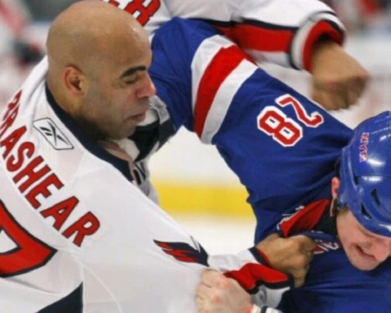 Donald Brashear Photo Hockey Washington Capitols Ny Rangers Picture