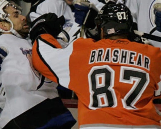 Donald Brashear V Byron Bitz Magnet Hockey Philadelphia Flyers Penguins