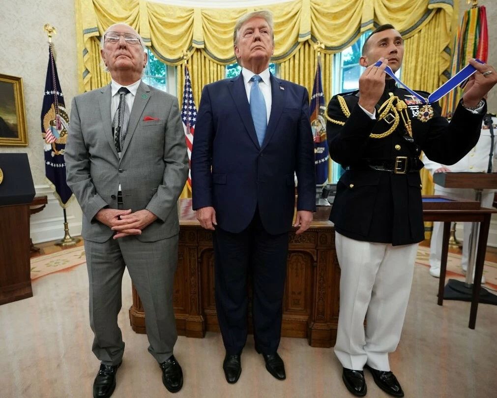 Donald Trump & Bob Cousy Photo Boston Celtics Basketball Nba President