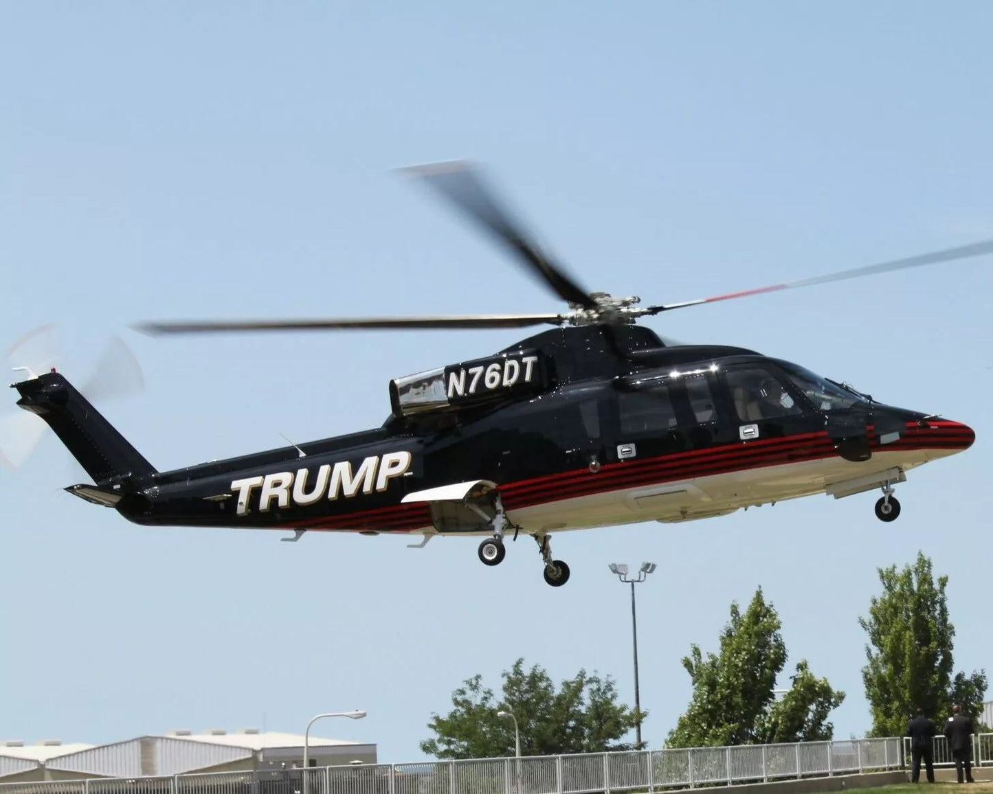Donald Trump Helicopter Magnet Picture In Air