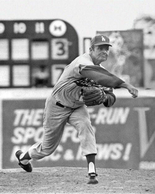 Don Drysdale Glossy Photo Los Angeles Dodgers Print Hof 84 1