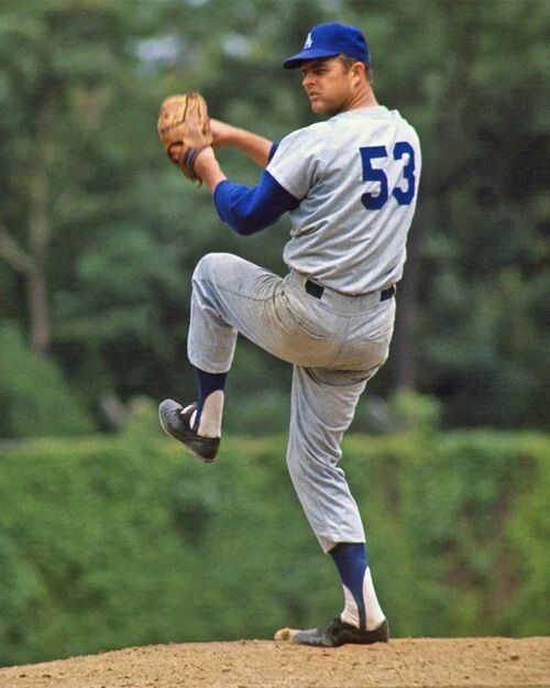 Don Drysdale Glossy Photo Los Angeles Dodgers Print Hof 84 2