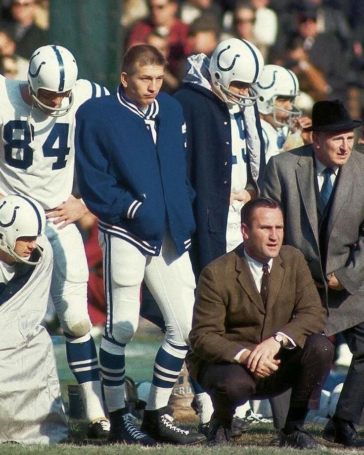 Don Shula & Johnny Unitas Keychain Baltimore Colts Picture Nfl Football Side L