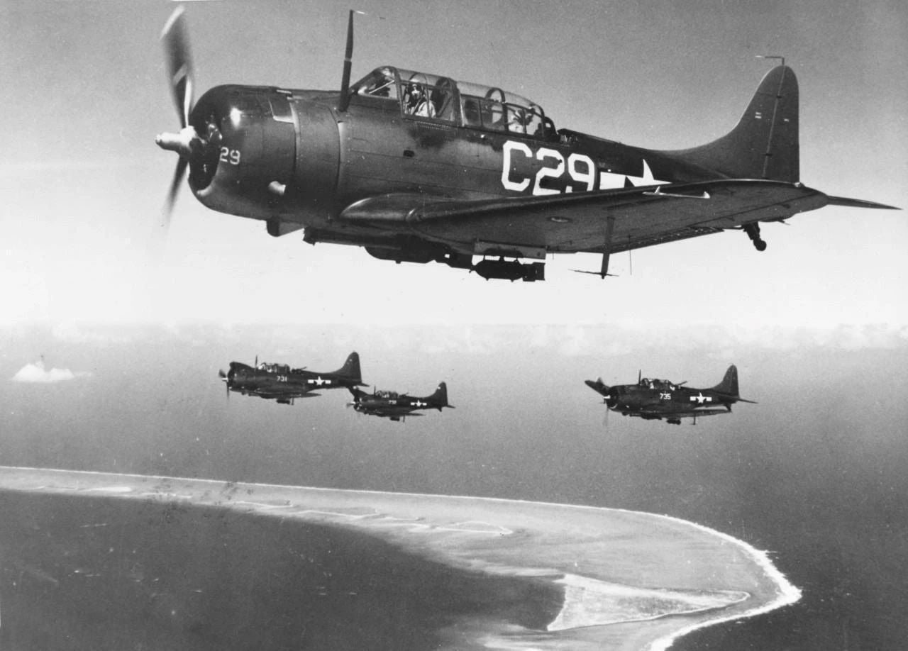 Douglas Sbd Dauntless World War 2 Bomber Plane Picture Magnet Magnet Print