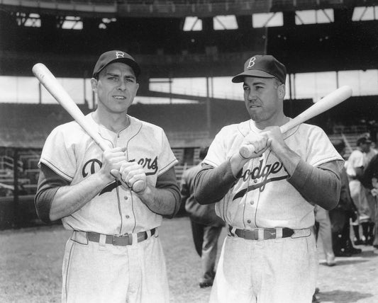 Duke Snider & Gil Hodges Keychain Brooklyn Dodgers Baseball Picture Mlb